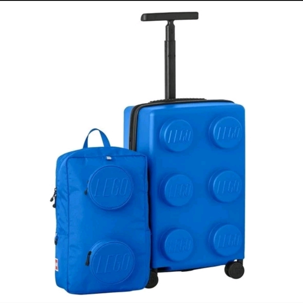 LEGO Blue Backpack And Carry-on Luggage Set